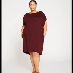Susy ching maggy  beauty Burgundy Casual Dress